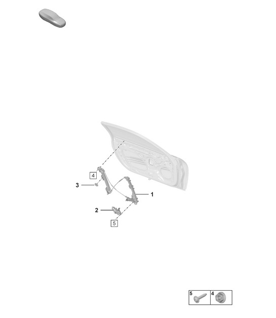Window regulator  992.1 Carrera 2019 - 2024