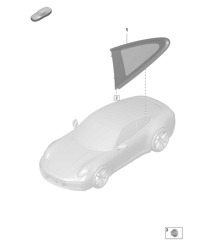 Vitre latérale - Coupé - 992.1 Carrera 2019 - 2024