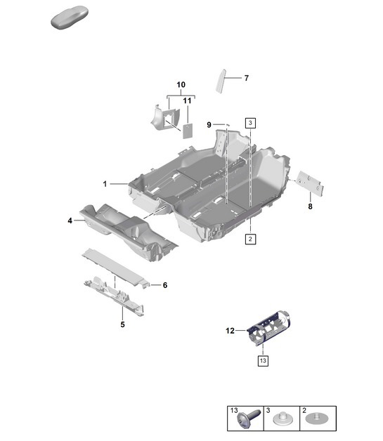 Diagram 807-130 Porsche 992 (911) MK1 2019-2024 Body