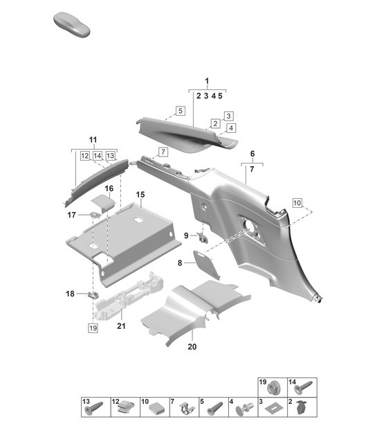 Diagram 807-255 Porsche 992 (911) MK1 2019-2024 Body