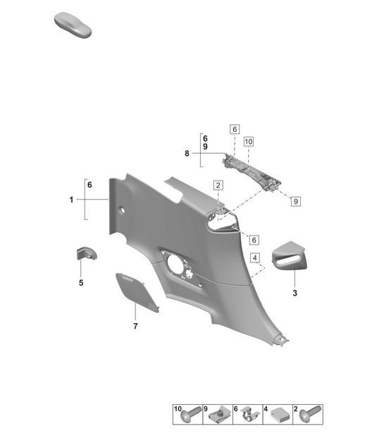 Diagram 807-260 Porsche 992 (911) MK1 2019-2024 Body