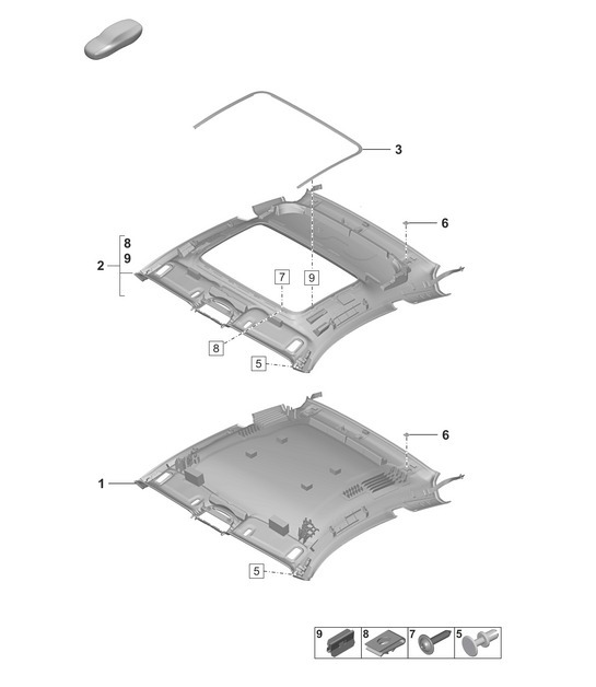 Diagram 807-500 Porsche 992 (911) MK1 2019-2024 Body
