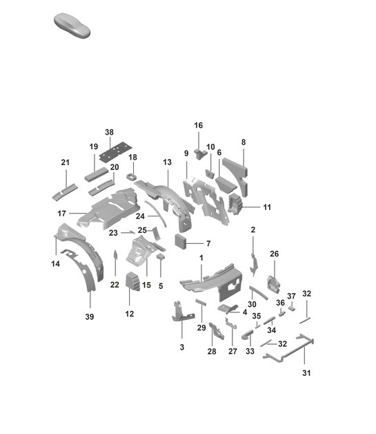 Diagram 807-800 Porsche 992 (911) MK1 2019-2024 Body