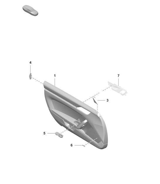 Door panel 992.1 Carrera  D >> - MJ 2020 