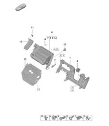 Glove box and Trim (driver's side) 992.1 Carrera 2019 - 2024