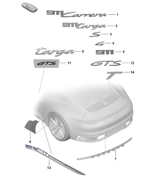 Inscription - REAR -  992.1 Carrera 2019 - 2024