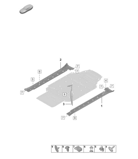 Diagram 810-500 Porsche 992 (911) MK1 2019-2024 Body