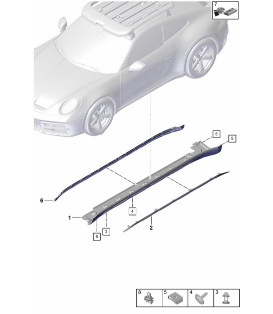 Diagram 810-510 Porsche 992 (911) MK1 2019-2024 Body