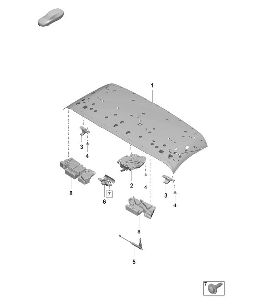Diagram 811-110 Porsche 992 (911) MK1 2019-2024 Body