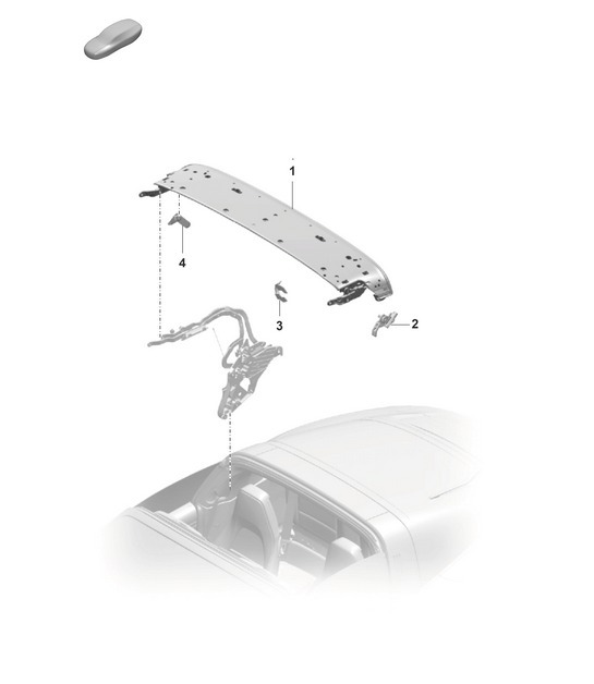 Diagram 811-160 Porsche 970.1 Panamera Turbo S V8 4.8L 2009-13 Body