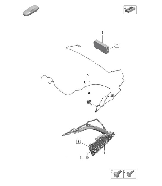 Diagram 811-200 Porsche 970.1 Panamera Turbo S V8 4.8L 2009-13 Body