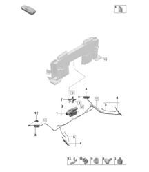 Unité d'entraînement / Système hydraulique pour la commande de la capote décapotable - Cabriolet (PR : K8K) - 992.1 Carrera 2019 - 2024