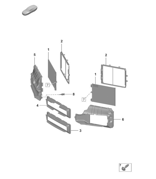 Diagram 814-310 Porsche 992.1 Speedster 4.0L 2019-24 Carrocería