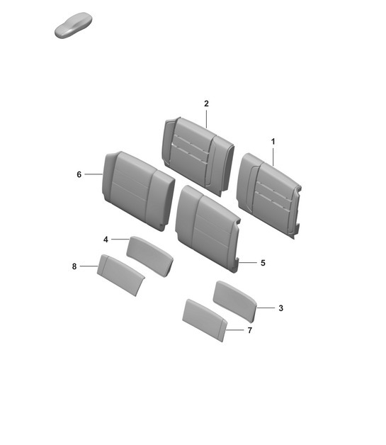 Diagram 818-300 Porsche 970.1 Panamera GTS V8 4.8L 2011-13 Body