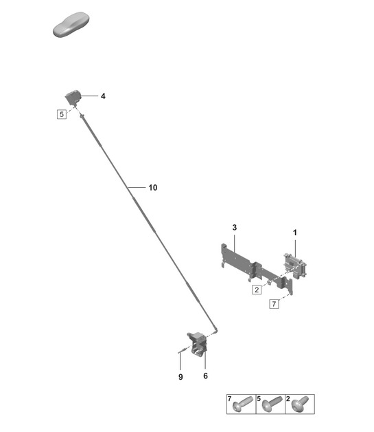 Individual parts - for vehicles with night vision systems  (PR:9R1) -  992.1 Carrera 2019 - 2024