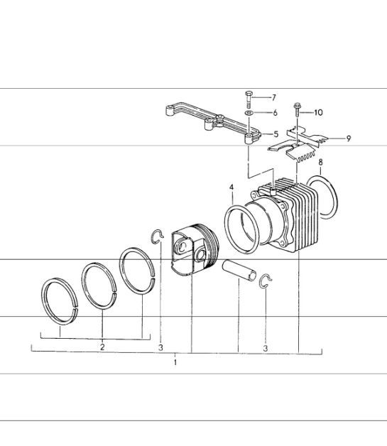 Diagram 102-05 Porsche Macan (95B) MK1 (2014-2018) Engine