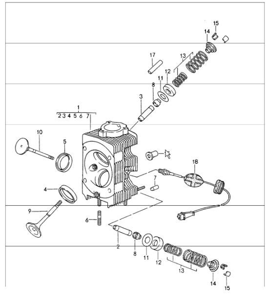 Diagram 103-00 Porsche 997 MKII Turbo 2009>> Engine