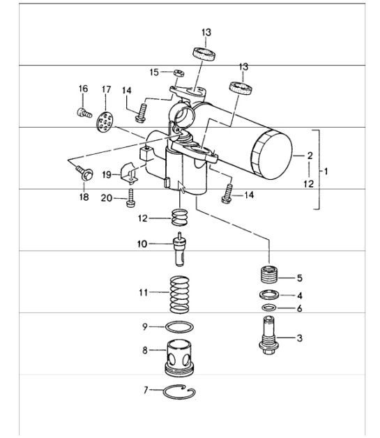 Diagram 104-03 Porsche Cayenne S V8 4.8L Gasolina 400 CV Motor