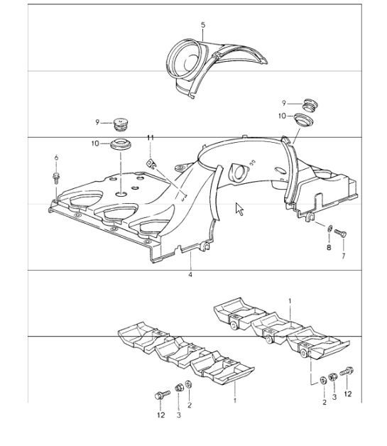 Diagram 105-05 Porsche 993（911）（1994-1998） 引擎