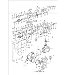 throttle body 993 CARRERA/4 M64.21/22/23/24 and 993 CARRERA RS M64.20 1994-98