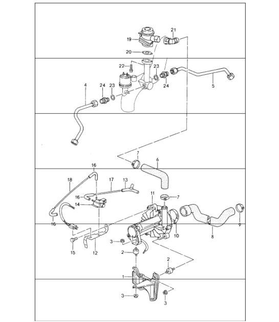 Diagram 108-07 Porsche 992 Turbo S Cabriolet 3.8L 