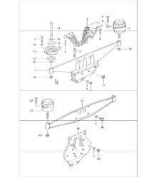 engine suspension 993 1994-98