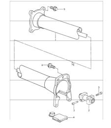 central tube 993 CARRERA G64.20/21 and 993 TURBO G64.51/52 1995 ONWARDS