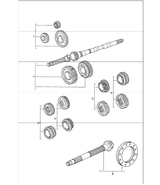Diagram 303-02 Porsche Cayenne S/GTS 4.8L 2007>> Trasmissione