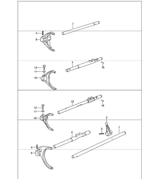 Diagram 304-00 Porsche 996 C2 3.6L 09/01-2005 Transmisión
