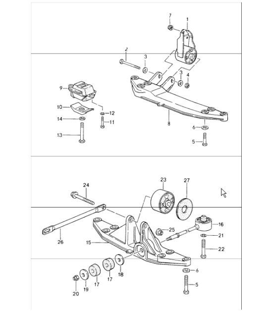 Diagram 307-00 Porsche 卡宴 Turbo / Turbo S 4.8L 2007>> 传播