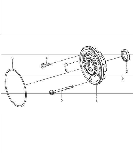 Diagram 330-01 Porsche 996 C2 3.6L 09/01-2005 Transmission