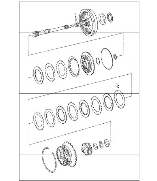Diagram 340-00 Porsche 996 (911) (1997-2005) Transmission