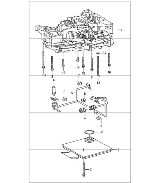 Diagram 340-01 Porsche 968 3.0L 1992-94 Transmission