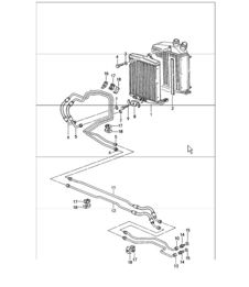 tiptronic atf cooler and  atf lines 993 CARRERA A50.04/05 1994-98