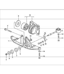 tiptronic transmission suspension 993 CARRERA A50.04/05 1994-98