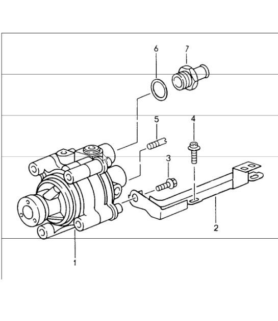 Diagram 403-03 Porsche 991 (911) MK1 2012-2016 Front Axle, Steering 