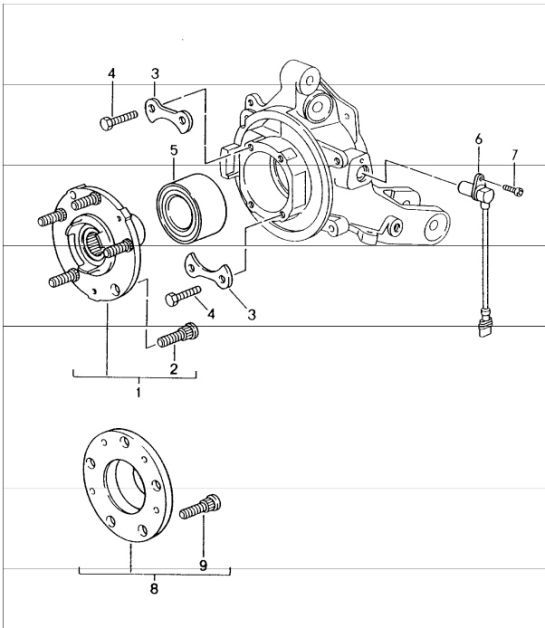 Diagram 501-02 Porsche 997 (911) MK2 2009-2012 Rear Axle