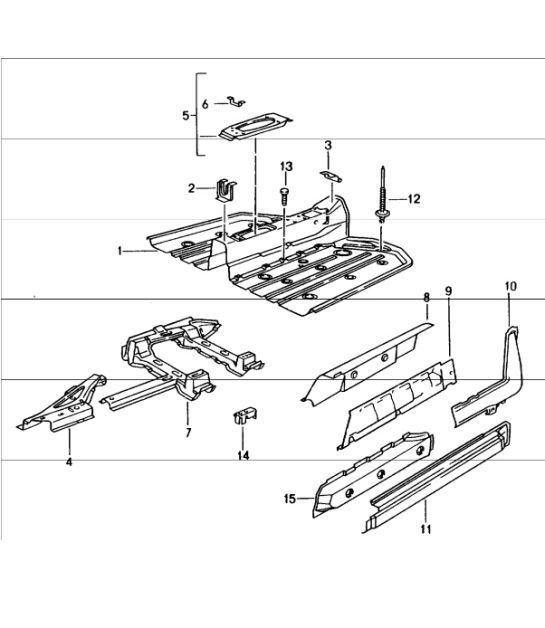 Diagram 801-20 Porsche Cayenne S V6 3.0L Ibrida 380 CV Carrozzeria