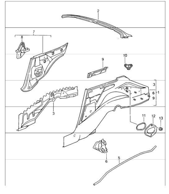 Diagram 801-35 Porsche Cayenne Turbo V8 4.0L benzina 550 CV 