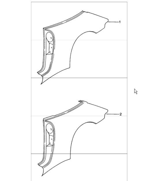 Diagram 801-60 Porsche 卡宴 S 4.5L V8 2003 年>>  车身