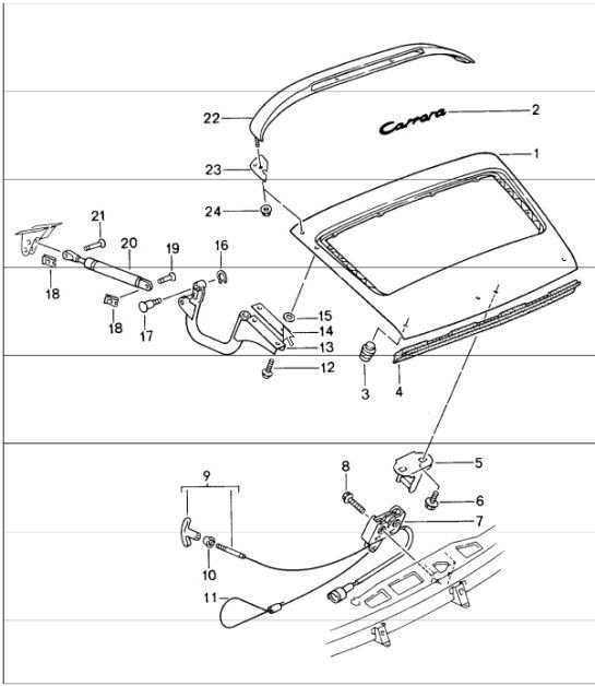 Diagram 803-05 Porsche Cayenne Turbo S 4.5L 2006>> Carrozzeria