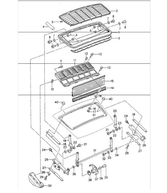Diagram 803-10 Porsche 卡宴 V6 3.0L 柴油 245HP  车身