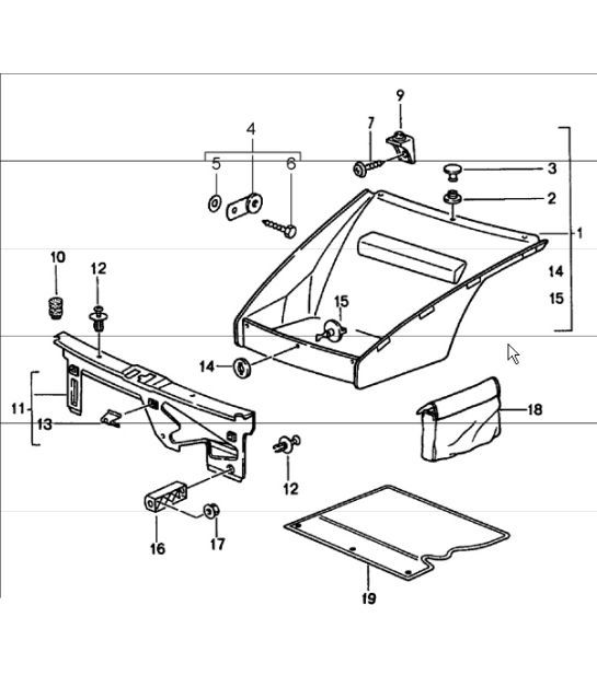 Diagram 807-00 Porsche 993 (911) (1994-1998) Body