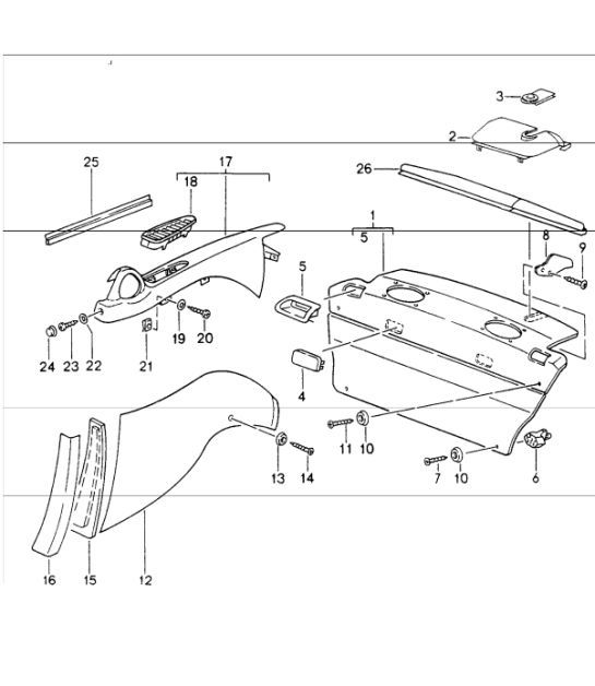Diagram 807-08 Porsche 996 C4 3.6L 09/01-2005  车身