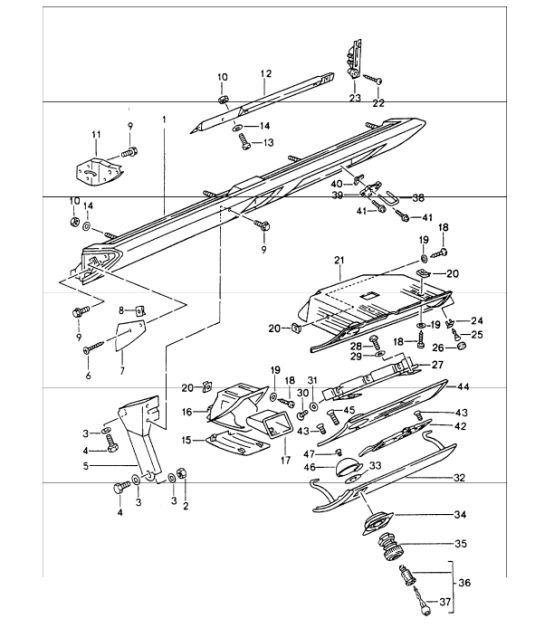Diagram 809-01 Porsche 996 C4S 3.6L 09/01-2005 Carrosserie