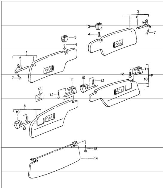 Diagram 809-05 Porsche 993 (911) (1994-1998) Carrocería