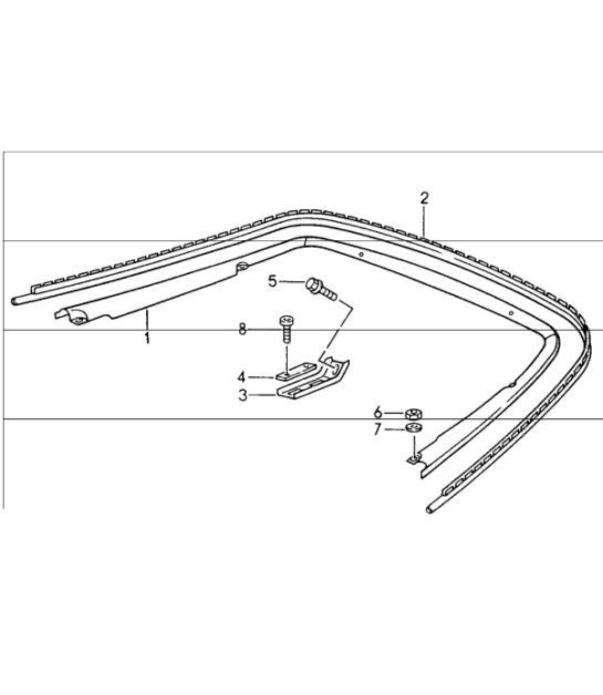 Diagram 811-25 Porsche 996 (911) (1997-2005) Carrosserie