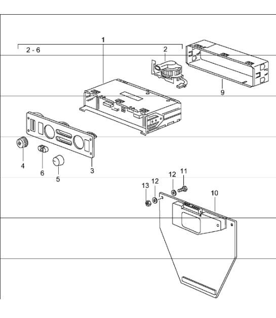 Diagram 813-40 Porsche Panamera V6 3.6L 2WD Carrozzeria