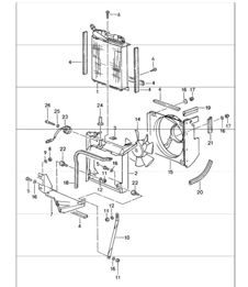 condenser blower front 993 1994-98