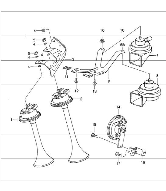 Diagram 903-00 Porsche Cayman S 3.4L 987C 2005-08 Electrical equipment